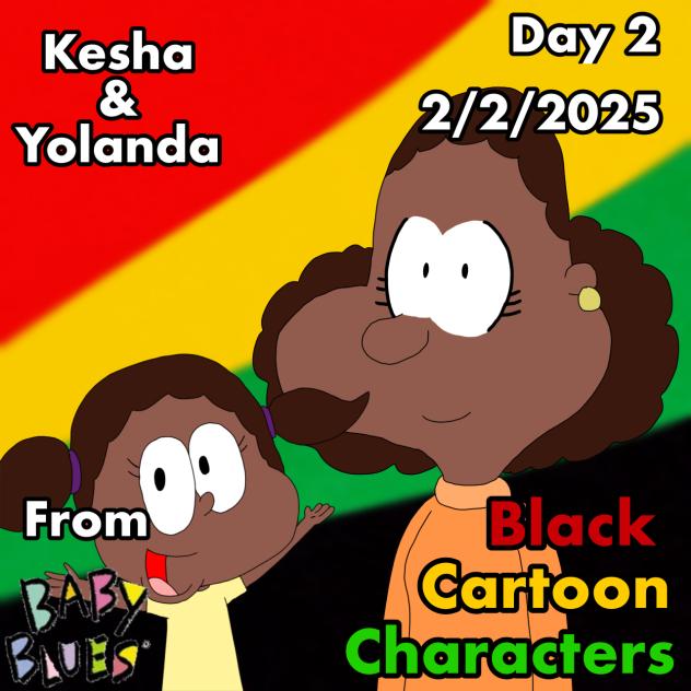 Black Cartoon Characters Day 2 K and Y