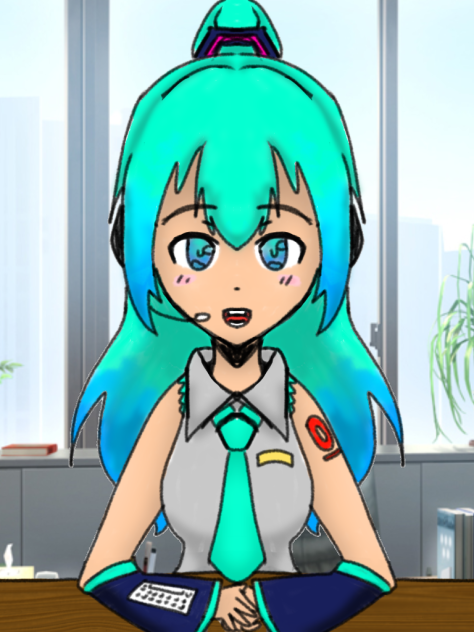 Miku the secretary