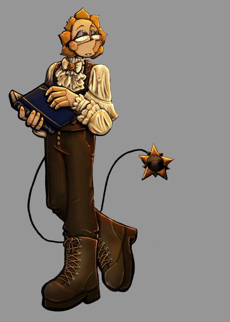 Servant Sun in a fancy outfit idk
