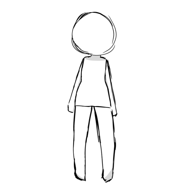 4頭身　トレス素材