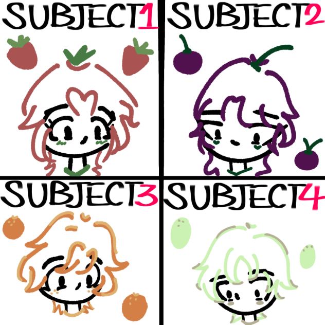 𝐅𝐫𝐮𝐢𝐭 𝐒𝐚𝐥𝐚𝐝 𝐂𝐡𝐚𝐫𝐚𝐜𝐭𝐞𝐫 𝐒𝐤𝐞𝐭𝐜𝐡