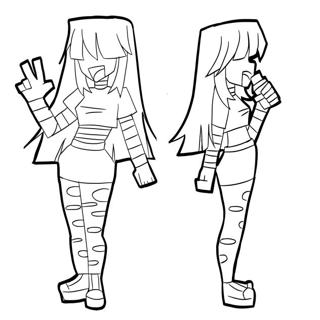 the line art done for my new style!