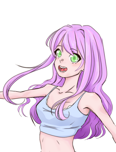 Pretty Purple Girl