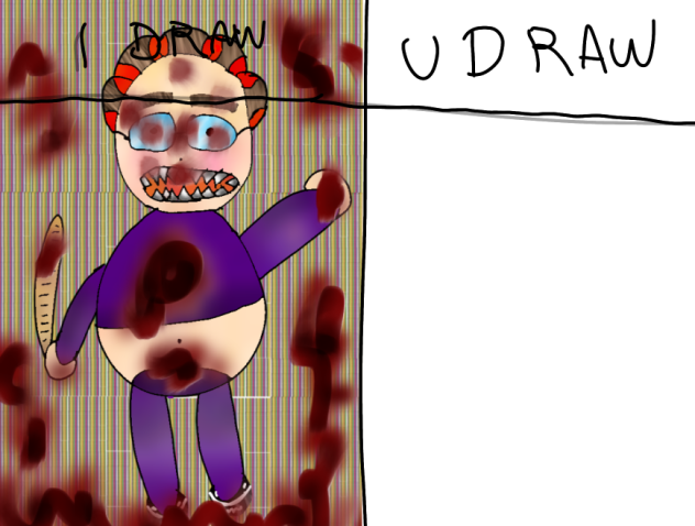 Grandma kill a child ı draw u draw
