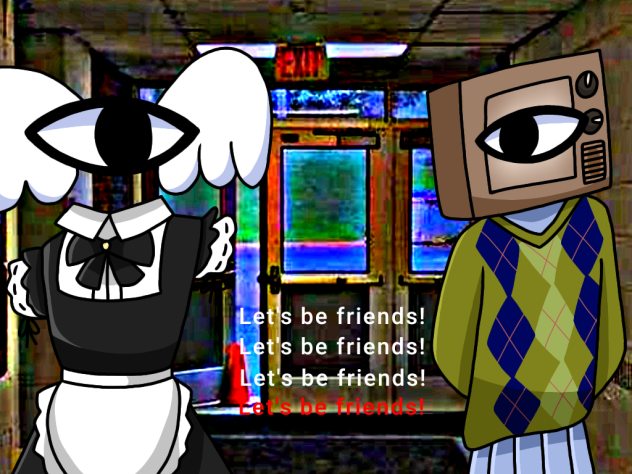 L3T'$ BE FR13NDS!! comic cover (Emily)