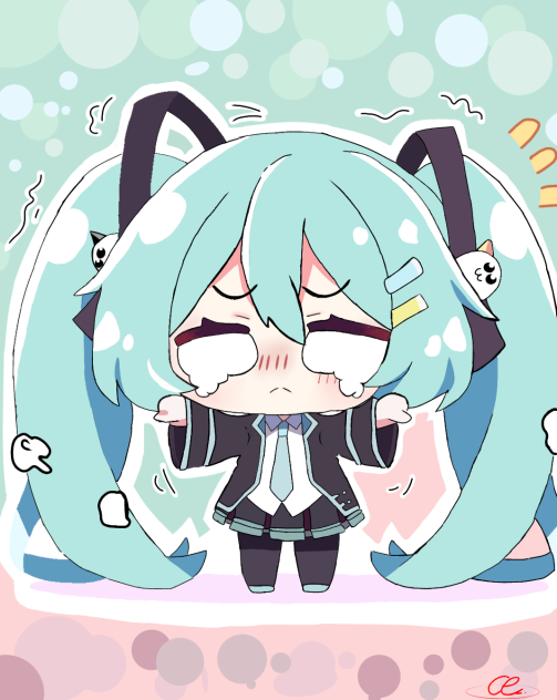 Crying Miku - ibisPaint