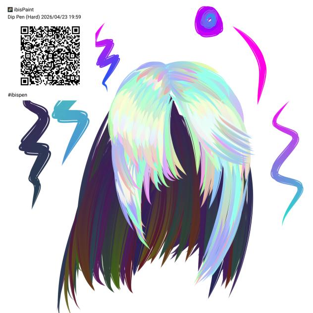 shaded hair pen