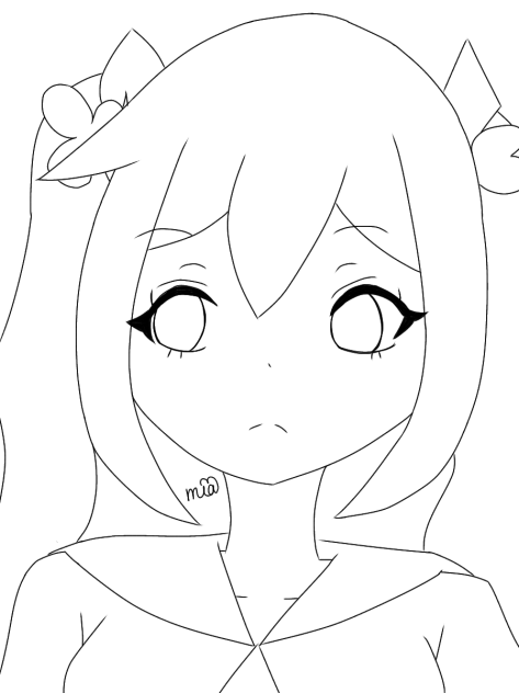 チョコ旨かった 線画