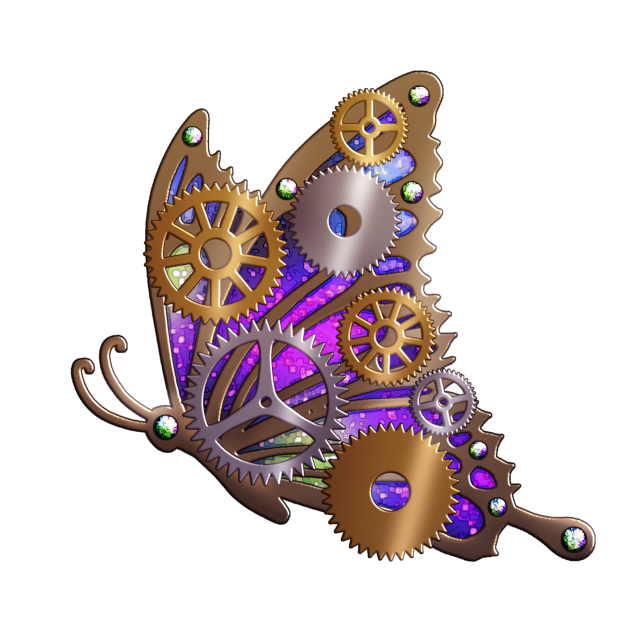 Steampunk butterfly accessory 2a