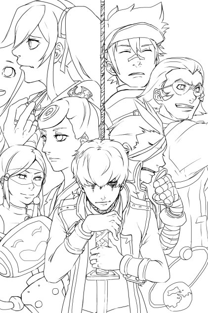 【逆裁5ネタバレ】無題【塗り絵ok】