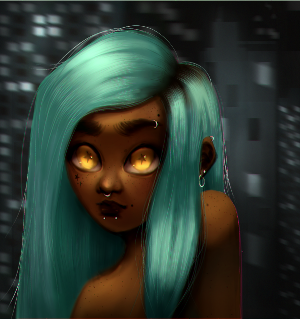 yellow eyes