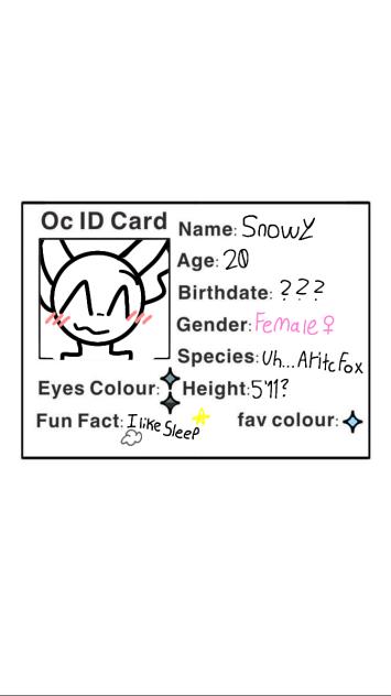 Snowy's ID