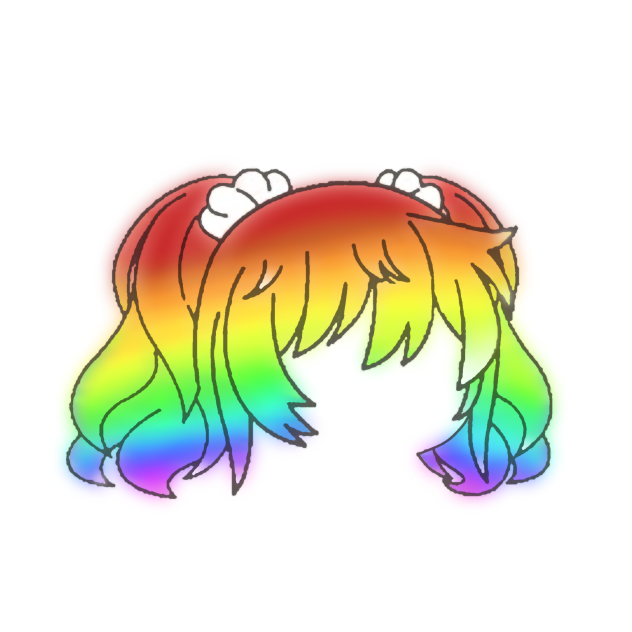 Rainbow hair