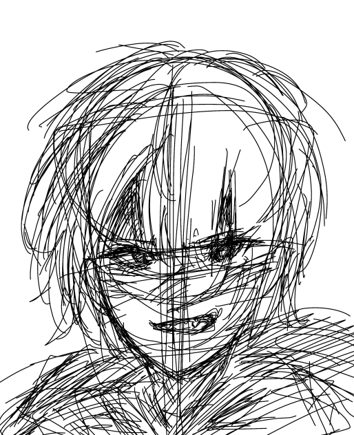 ぐちゃぐちゃなラフ