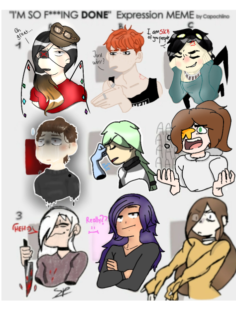 Im so frickin' done collab (Complete)