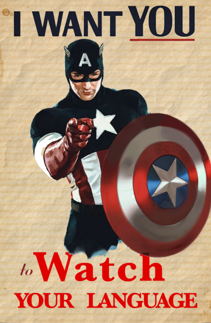 “HEY! Watch your language.”