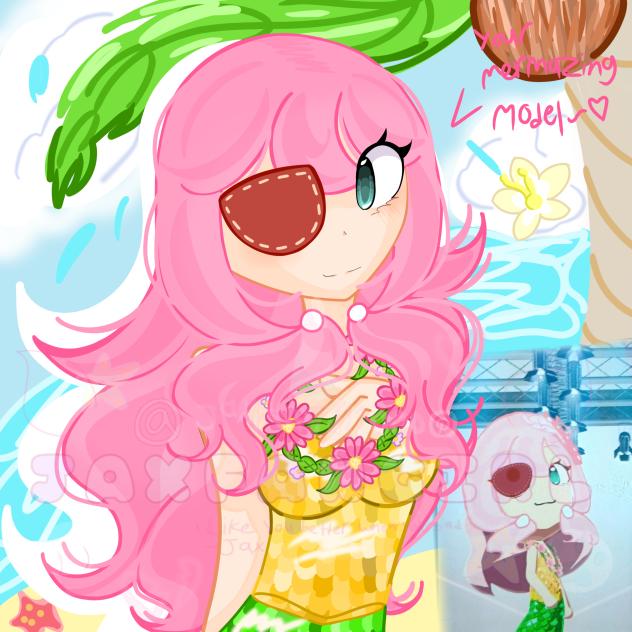 mermaid run way 👠🌺🏖🧜‍♀️