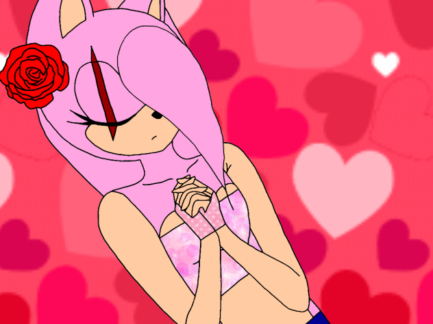 Peaceful Amy The HedgeHog (With Scar)
