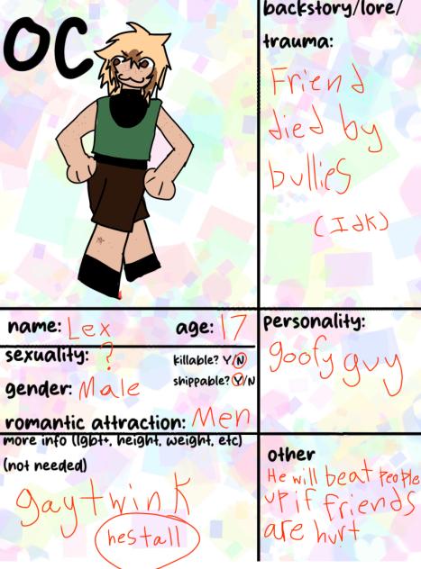 Oc for friend
