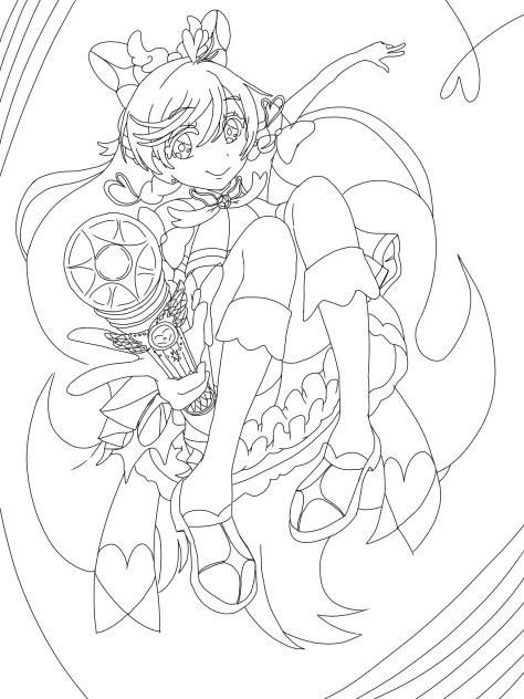 未使用]在庫4 No.1 プリキュア色紙ART-20周年special ひろがるスカイ