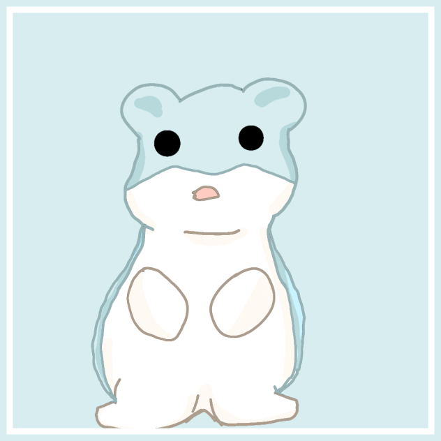 Blue hamster