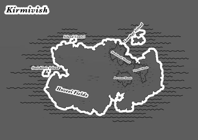 Kirmivish (Feria DetailedContinent)MAP