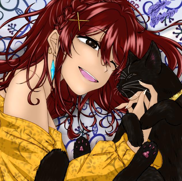 Reno_様線画イラスト塗らせて頂きました。