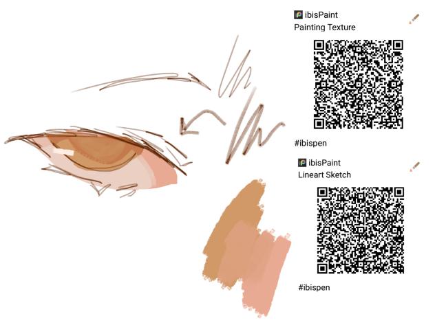 Lineart Sketch Blending Paint Brushes