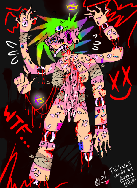 silly goofy gore drawing 😍😍