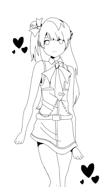 (線画)小鳥