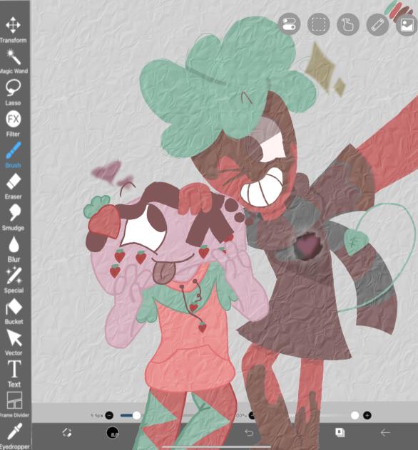 Fruitcake paper art ‘.’