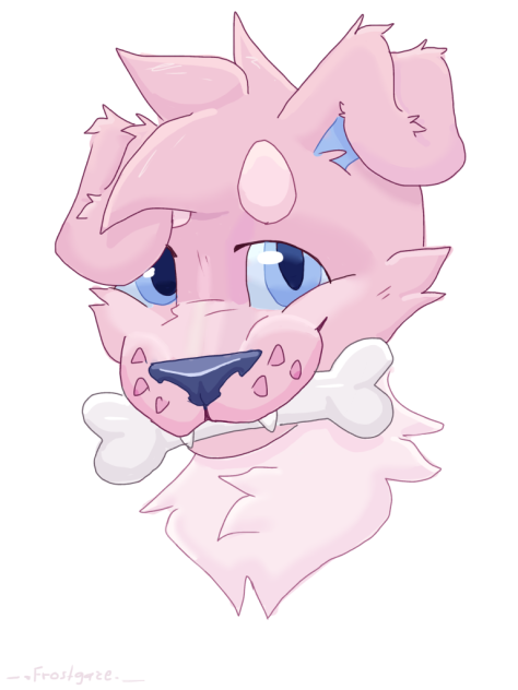 Cotton candy doggo