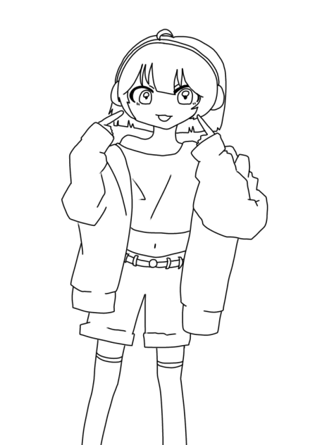 白玉まんが企画     線画