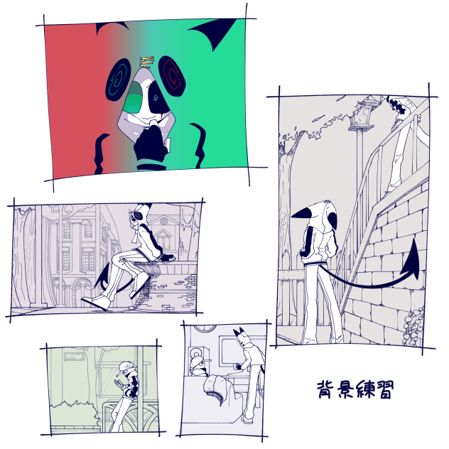 背景練習