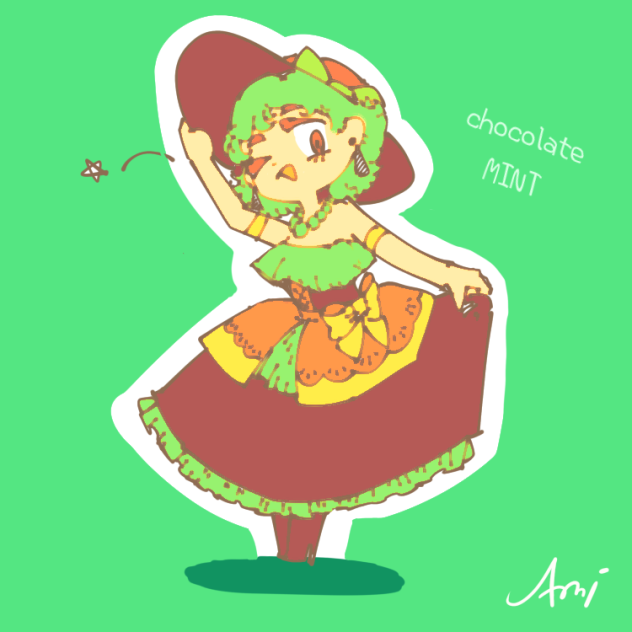 チョコレートミント擬人化