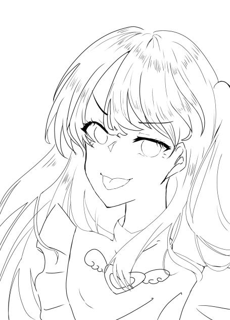 アイの線画！