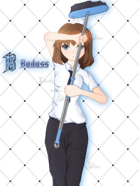 Me with a broom, damn…cool