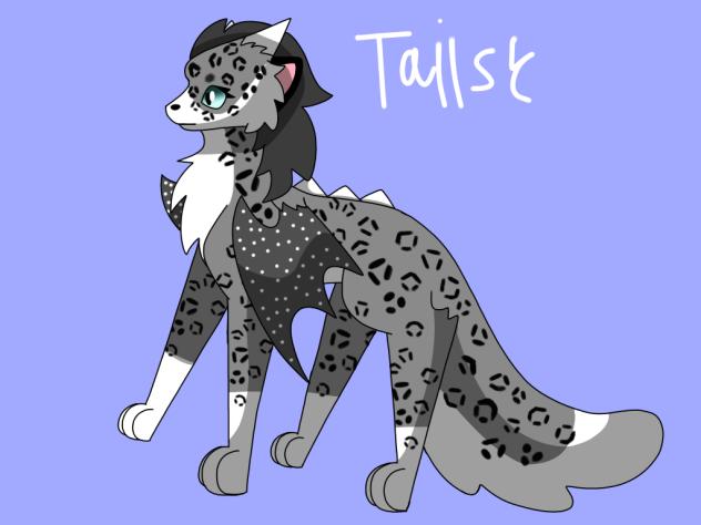 Dragon, Snow Leopard Dragon, Tailsy.