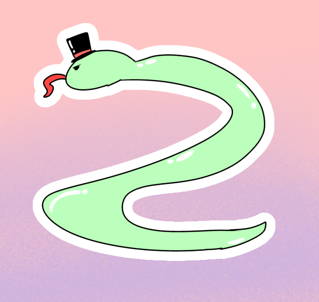 digital snake in my art style