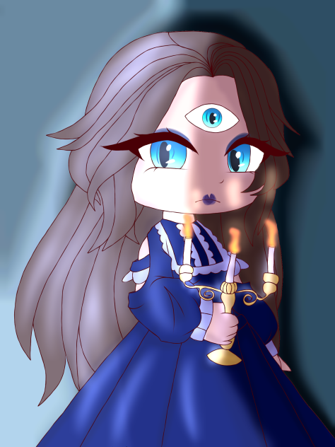 Girl with candle