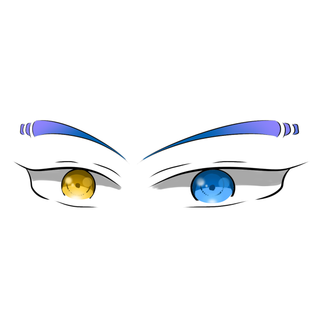 olhos coloridos