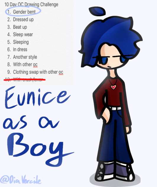 10 day oc! day 1! gender bent! ibisPaint