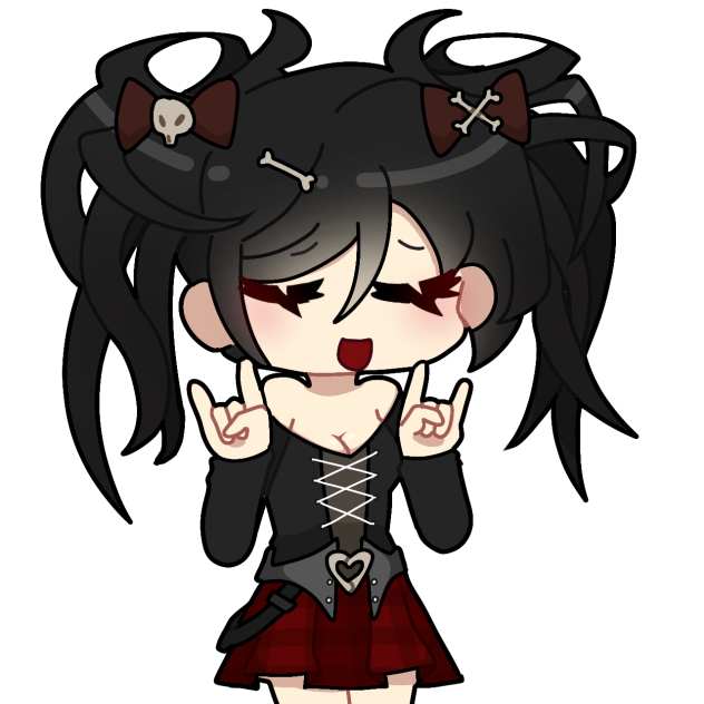 goth rave girl