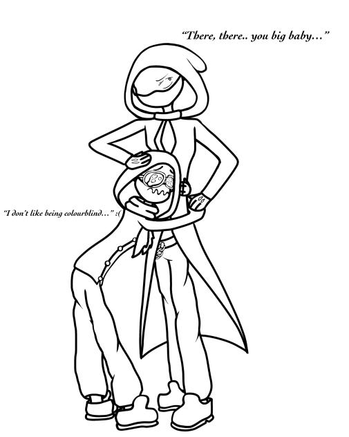 1-800 (colourblind) outline