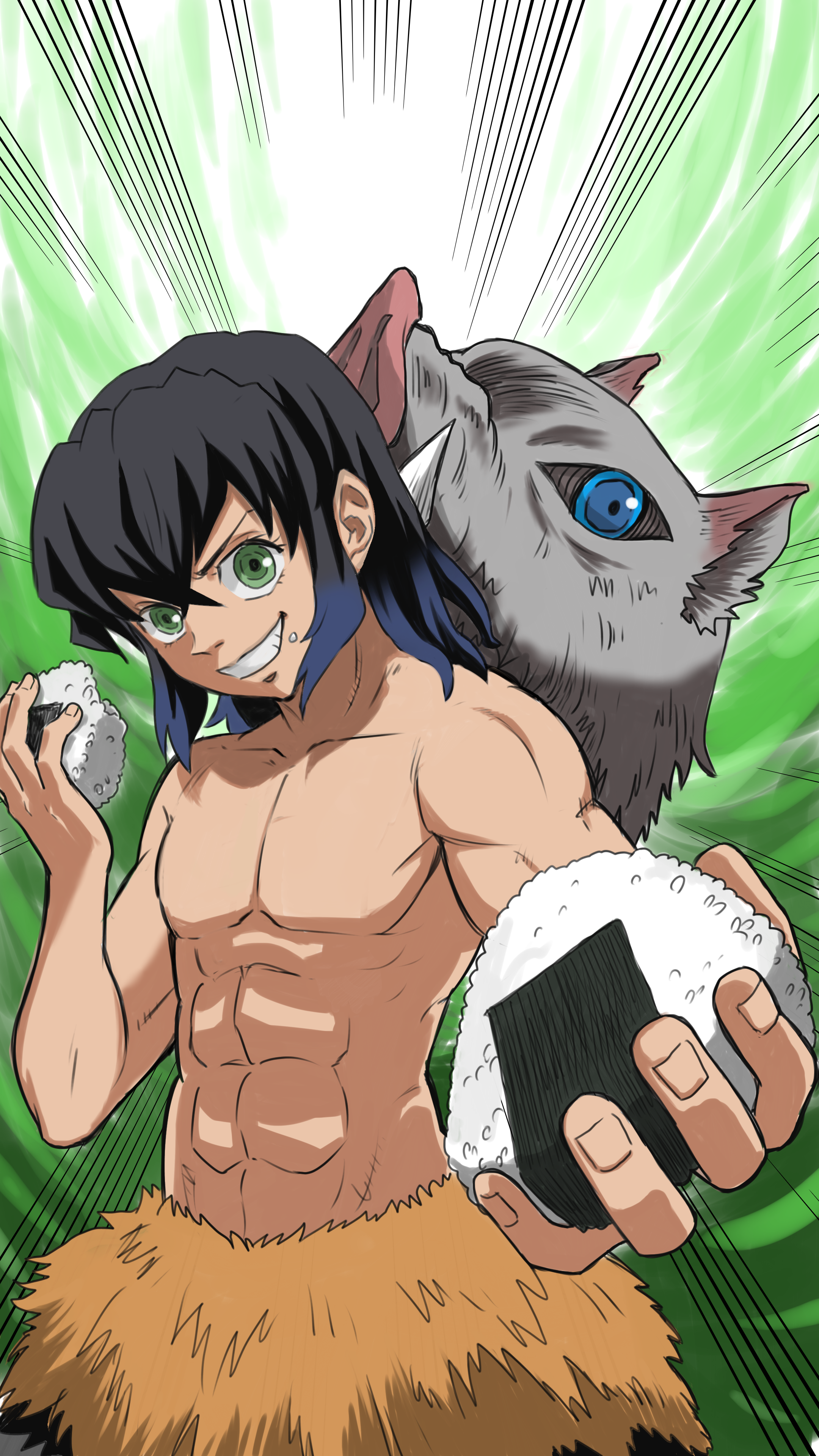 嘴平伊之助。 - ibisPaint