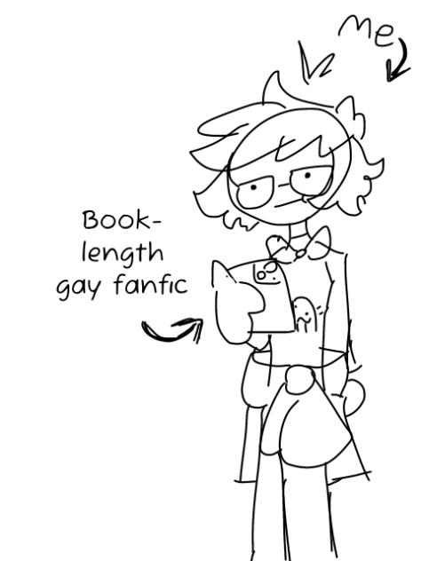 no not the gay fanfic-