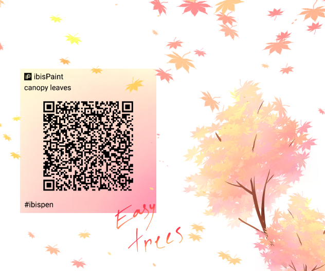 canopy leaves brush QR code
