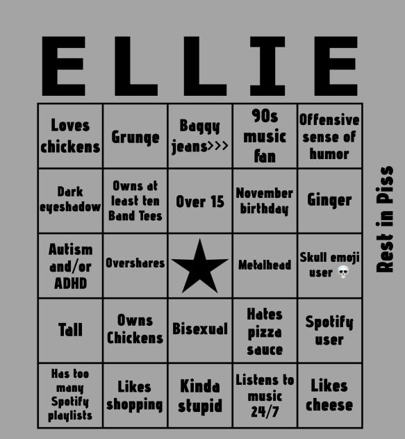 ELLIE’S BINGO