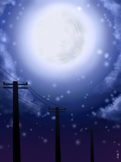 Moonlight-speedpaint-ibis drawing