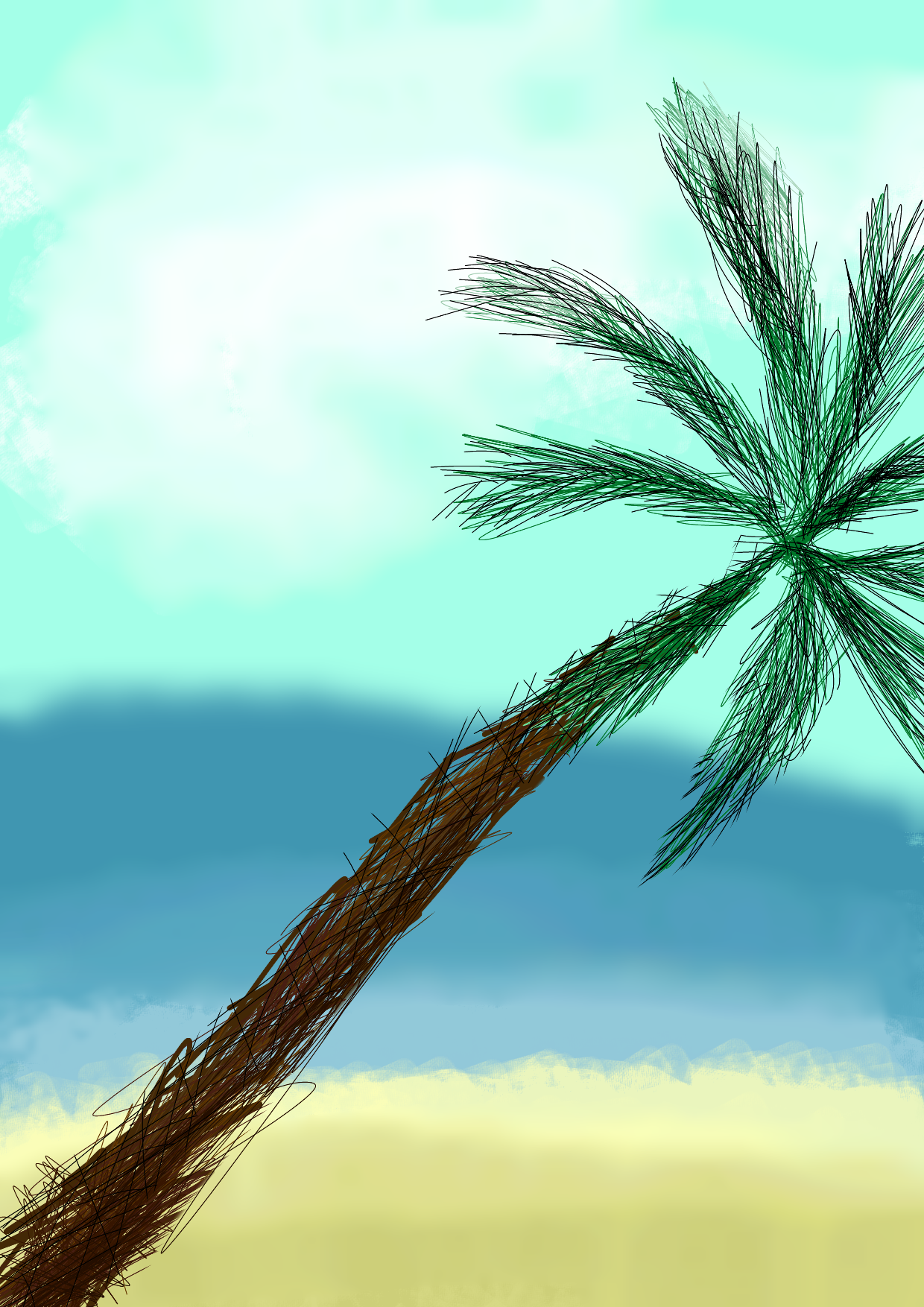 palm tree - ibisPaint